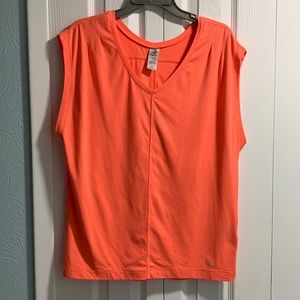 Sleeveless Orange Workout Tank